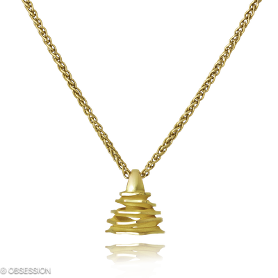 Anhänger mit Kette Himalaja in Gelbgold und einem Südseeperle