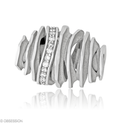 Steincollier Himalaja in Weissgold mit 25 Brillant FG, vs1-vs2