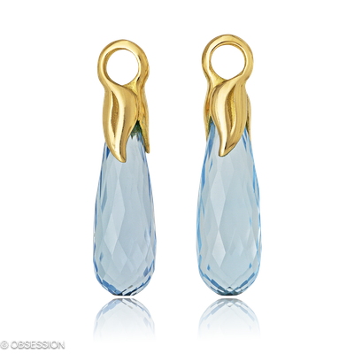 Mermaid Ohrhänger in Gelbgold