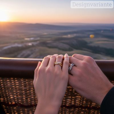 Feine Trauringe in Weissgold aus der Unendlichen Geschichte Kollektion. Verspielt, verschlungen und…