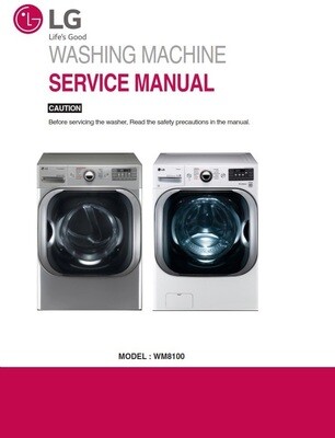 LG WM8100HVA WM8100HWA Washer Service Manual and Repair Guide