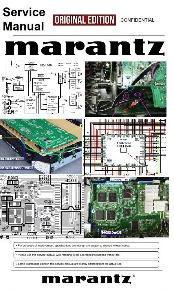 Marantz NR1606 Network Audio Video Surround AV Receiver Service Manual