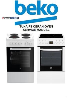 Beko FSE56000GW Cooker Oven Service Manual and Repair Guide