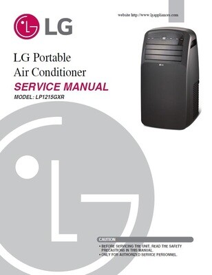 LG LP1215GXR Portable Air Conditioner Service Manual