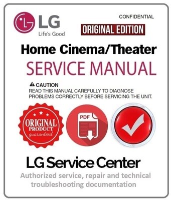 LG SR906SB Home Theater System Service Manual