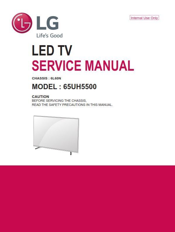LG 65UH5500 TV Service Manual and Repair Guide