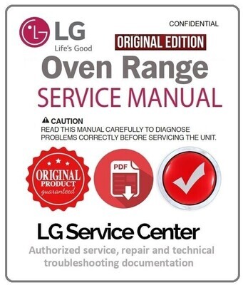 LG LRE6383ST LRE6383SB LRE6383SW LRE6383BD Range Service Manual