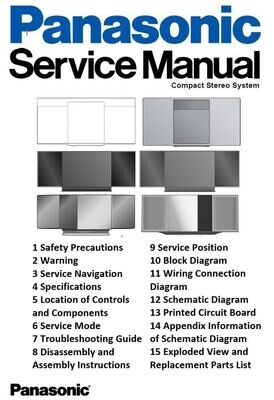 Panasonic SC HC37 HC37P Stereo System Service Manual