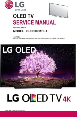 LG OLED83C1PUA 4K Smart OLED TV Service Manual