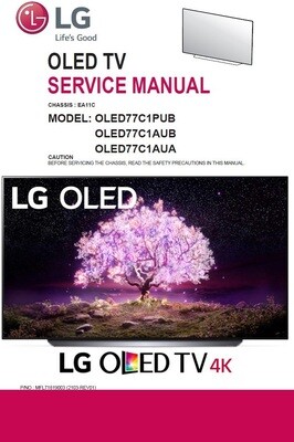 LG OLED77C1PUB OLED77C1AUB OLED77C1AUA4K TV Service Manual