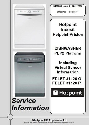 Hotpoint FDLET 31120 G 31120 P Dishwasher Service Manual