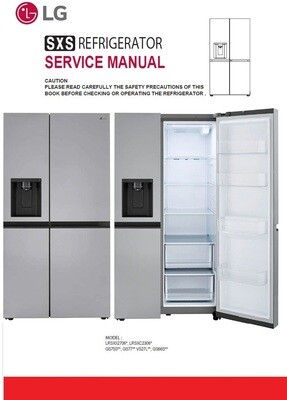 LG GS75SPP GS77SPP VS27LNIP VS27LIP Refrigerator Service Manual