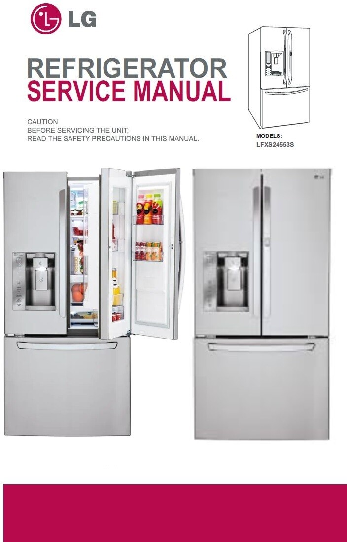LG LFXS24663S Refrigerator Service Manual