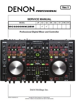Denon MC6000MK2 Digital Controller Service Manual