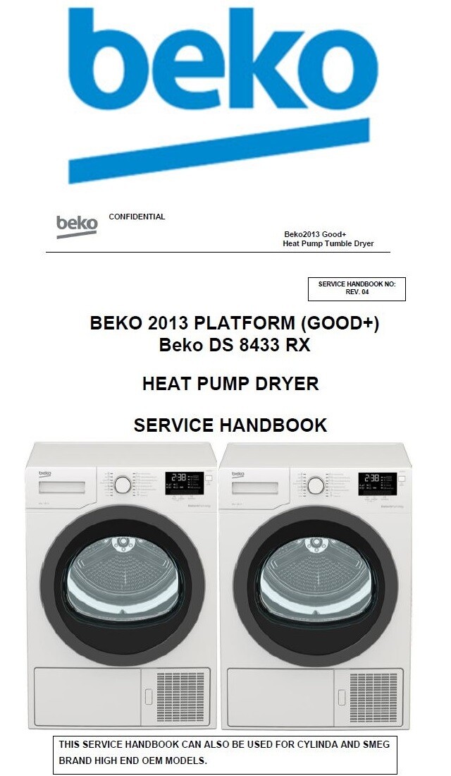 Beko DS 8433 RX Dryer Service Manual
