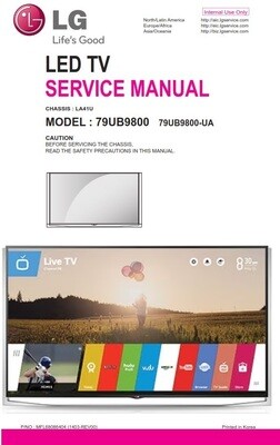 LG 79UB9800 UA TV Service Manual + Schematics