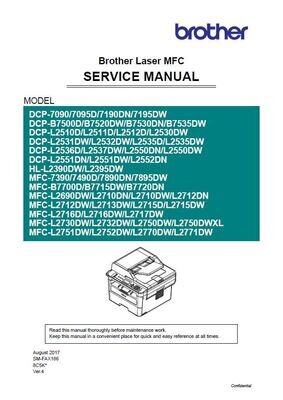 Brother MFC-L2716D L2716DW L2717DW Service Manual