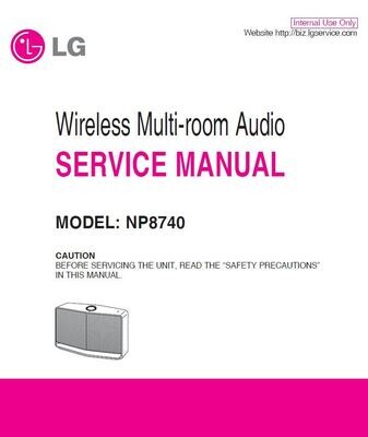LG NP8740 Speaker System Service Manual and Repair Guide