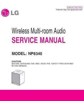 LG NP8340  Speaker System Service Manual and Repair Guide