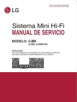 LG CJ88 Sistema Mini Hi-Fi Manual de Servicio