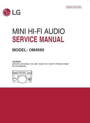 LG CM4360 CMS4360 Hi-Fi System Service Manual