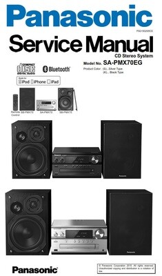 Panasonic SC PMX70  Stereo System Service Manual