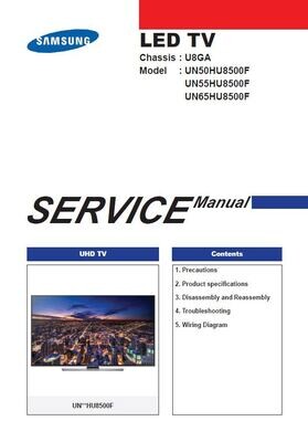 Samsung UN55HU8550 UN55HU8550F TV Service Manual