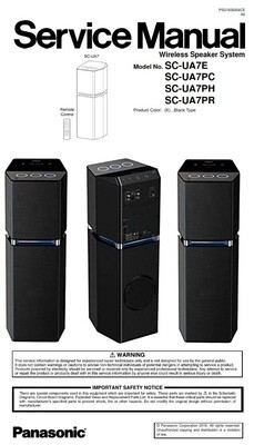 Panasonic SC UA7 Wireless Speaker System Service Manual
