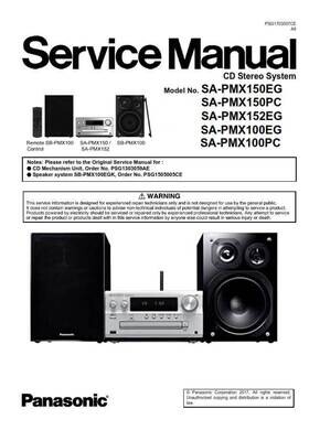 Panasonic SC PMX150 PMX152  Stereo System Service Manual