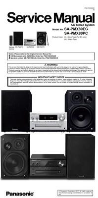 Panasonic SC PMX80 Stereo System Service Manual