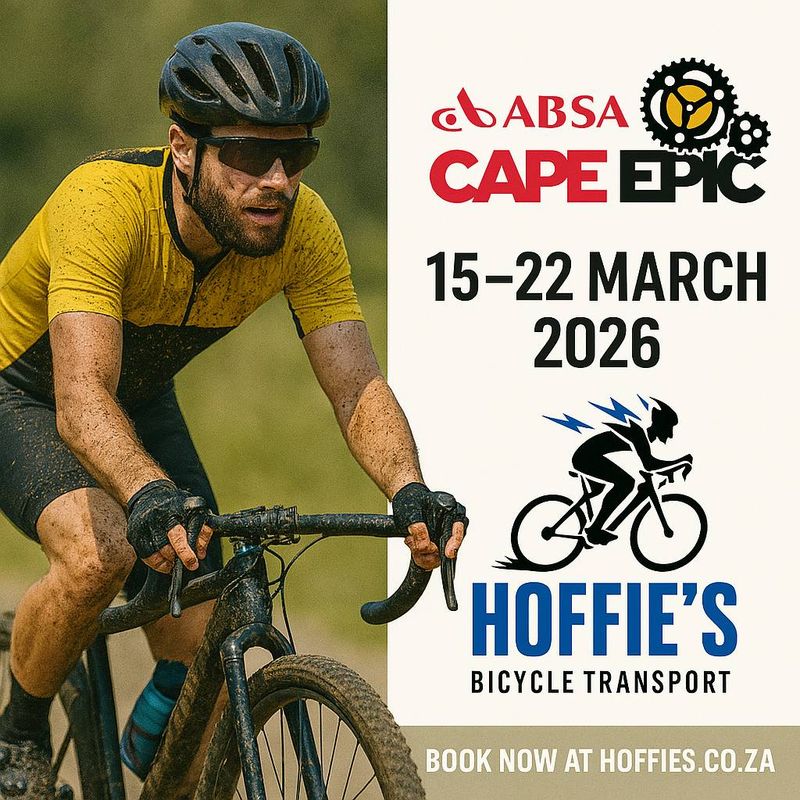 Hoffie&#39;s Bicycle Transport promotional image for Cape Epic event
