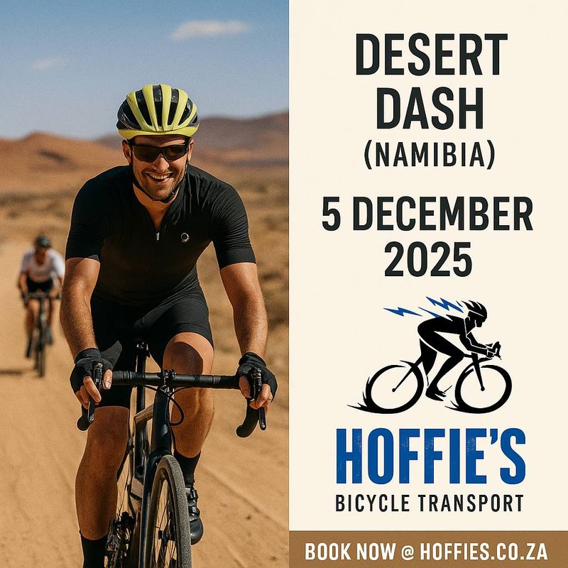 Hoffie&#39;s Bicycle Transport promotional image for Desert Dash event