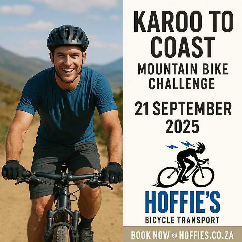 Hoffie&#39;s Bicycle Transport promotional image for Karoo To Coast event
