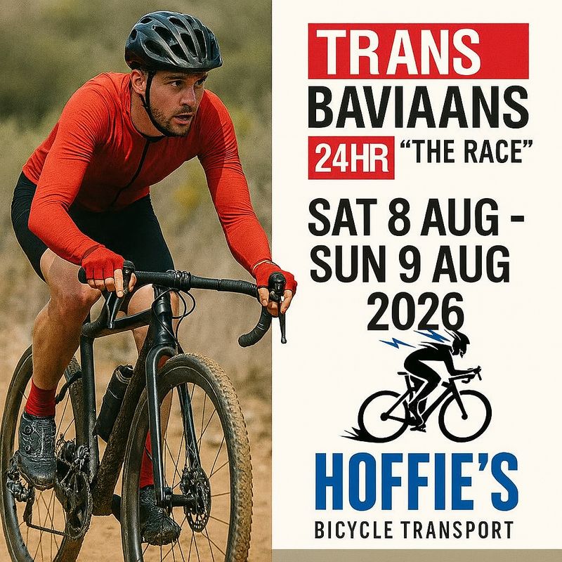 Hoffie's Bicycle Transport promotional image for Trans Baviaans event