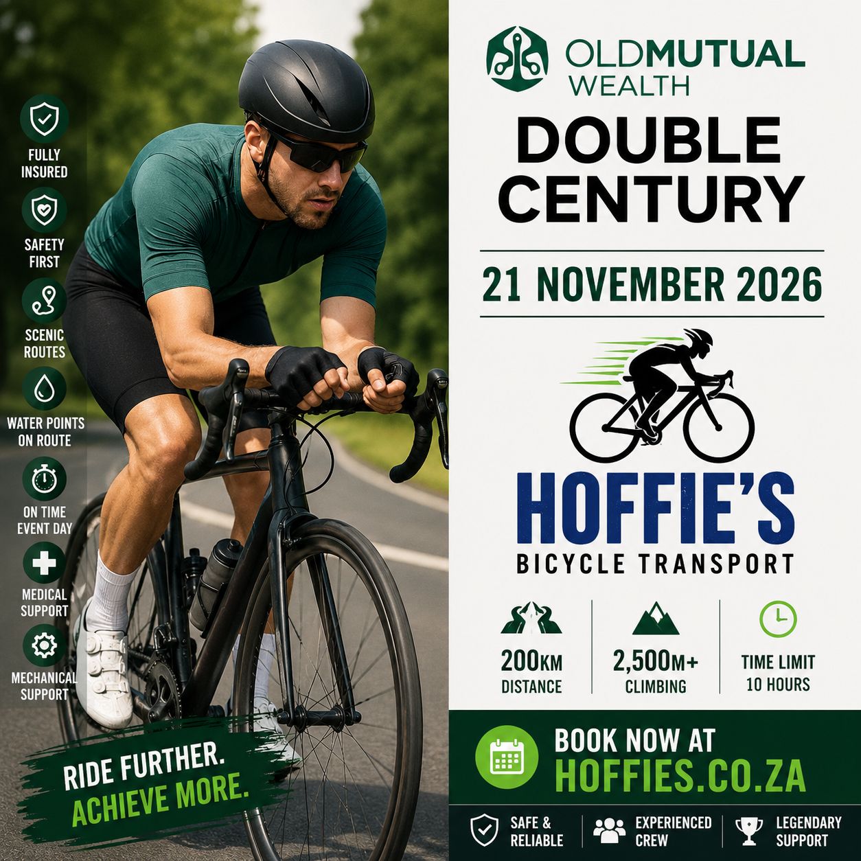Double Century 2026 bicycle transport by Hoffies, fully assembled insured road bike transport nationwide South Africa