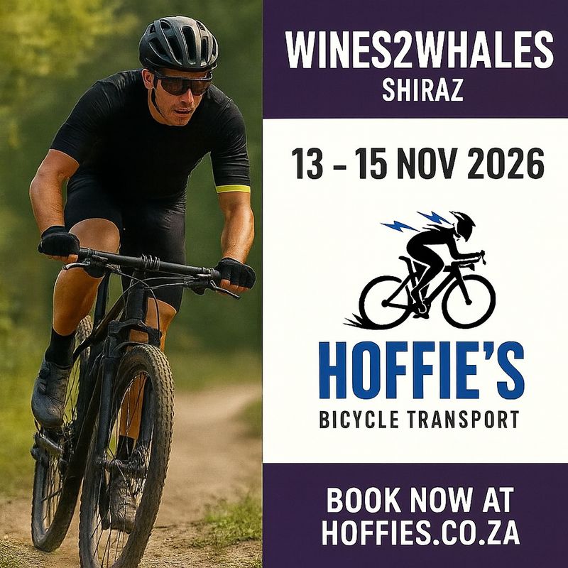 Secure trusted Wines2Whales Shiraz 13–15 Nov 2026 bicycle transport with Hoffie’s. Safe, reliable MTB transport. Book now at 