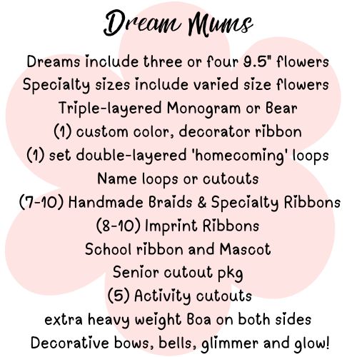 Dream Mums &amp; Specialty Shapes
