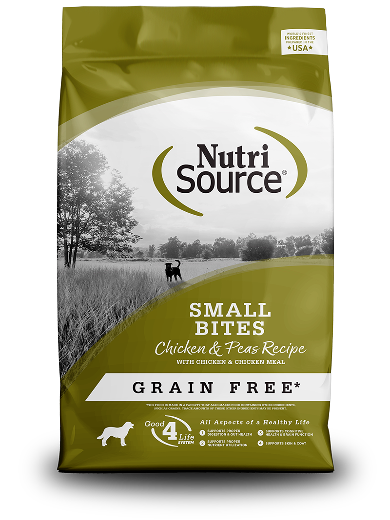 Nutri Source Chicken and Pea razas pequeñas ADULTOS Y CACHORROS 15 LBS.
