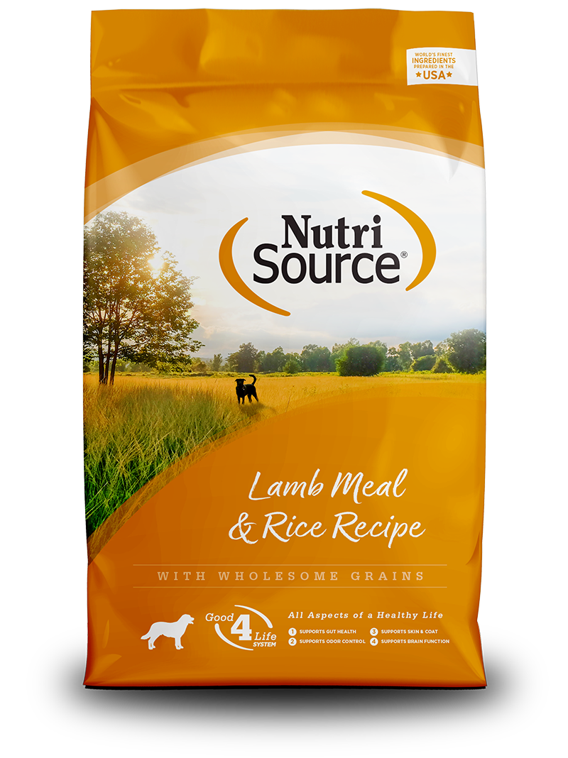 Nutri Source Lamb Meal and Rice ADULTOS Y CACHORROS 5 LBS.