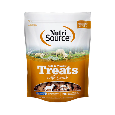 Nutri Source TREATS with Lamb ADULTOS Y CACHORROS 6 OZ.