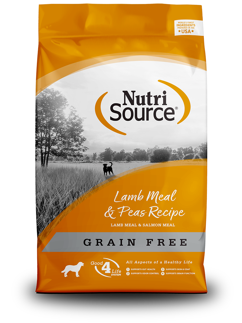 Nutri Source Lamb Meal and Peas todos los tamaños ADULTOS Y CACHORROS 15 LBS.