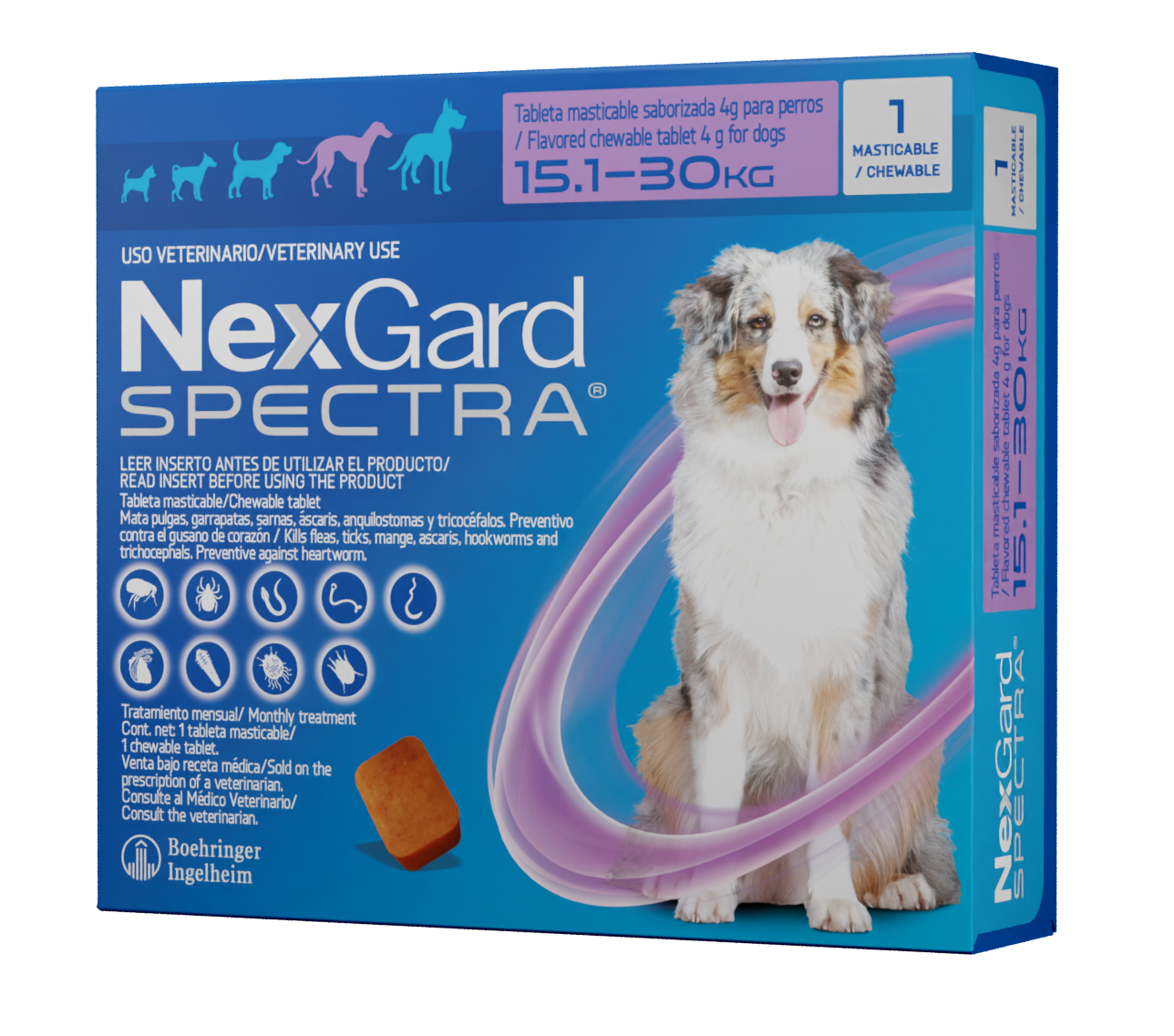 NexGard spectra 15 a 30 kg