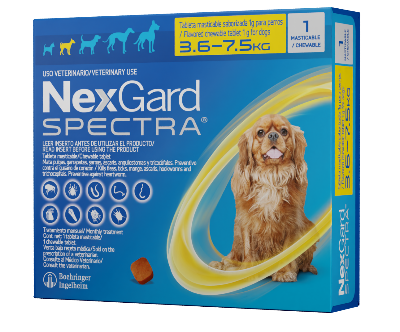 NexGard spectra 3.5 a 7.5 kg