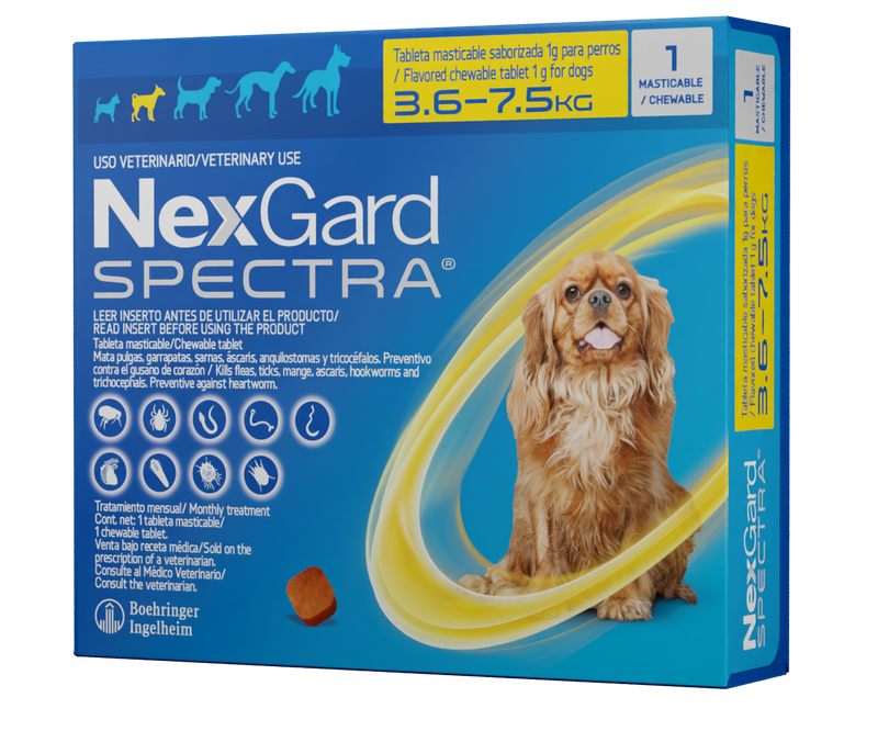 NexGard spectra 3.5 a 7.5 kg