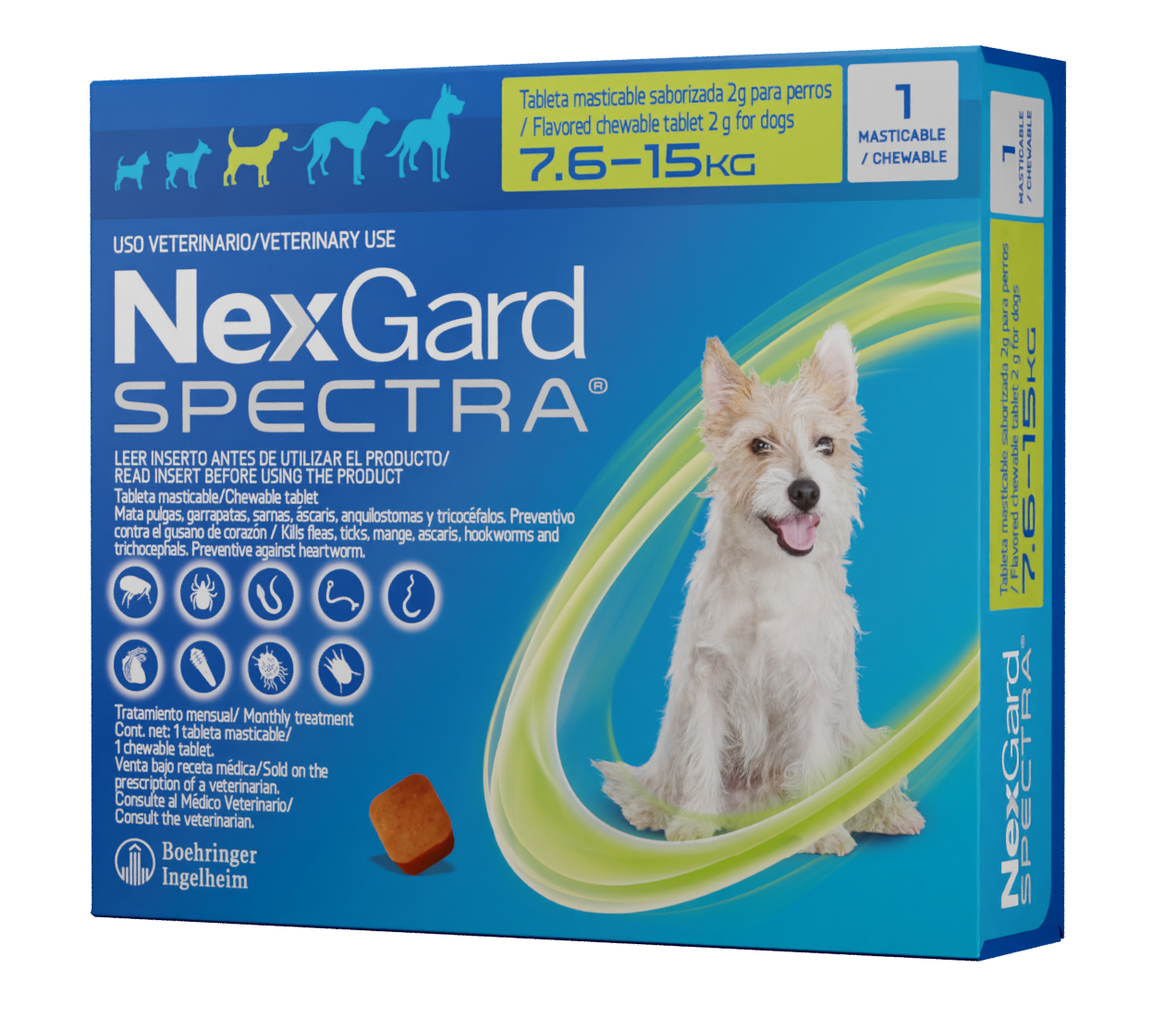 NexGard spectra 7.5 a 15 kg