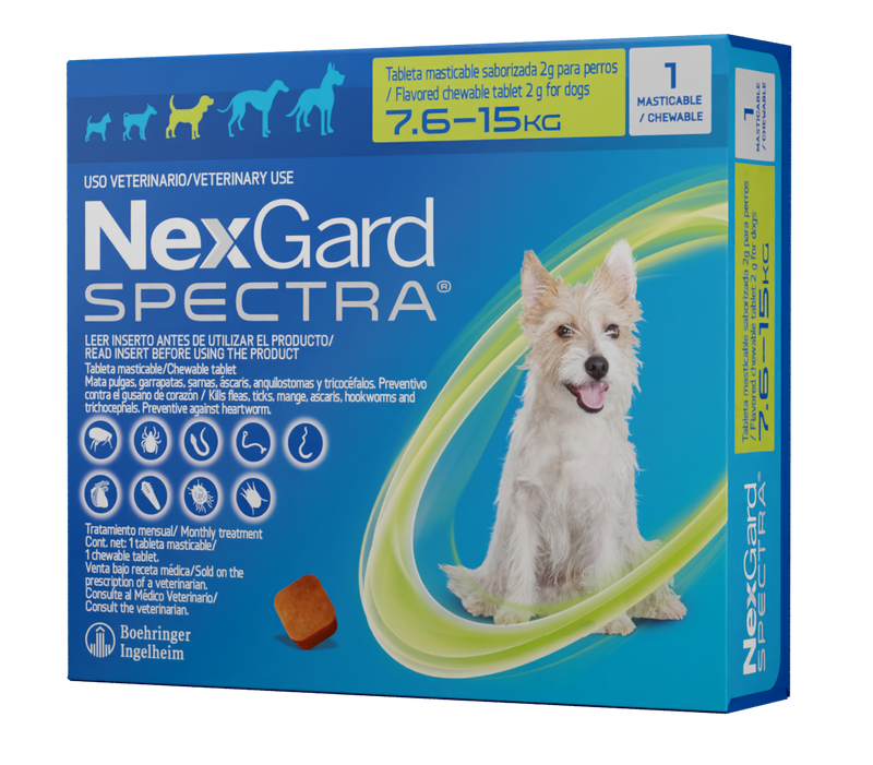 NexGard spectra 7.5 a 15 kg