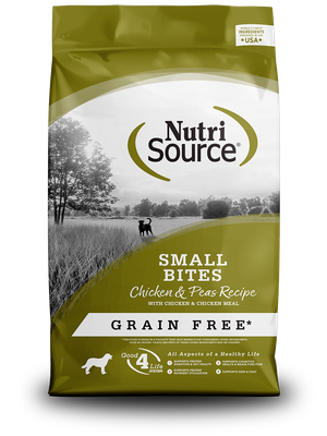 Nutri Source Chicken and Pea razas pequeñas ADULTOS Y CACHORROS 15 LBS.