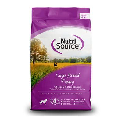 Nutri Source Chicken and Rice para razas GRANDES CACHOROS 15 LBS.