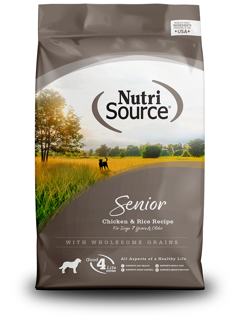 Nutri Source Chicken and Rice SENIOR 4 LBS.