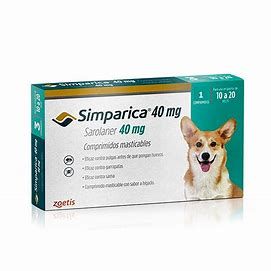 Simparica 10 a 20 kg   1 unidad